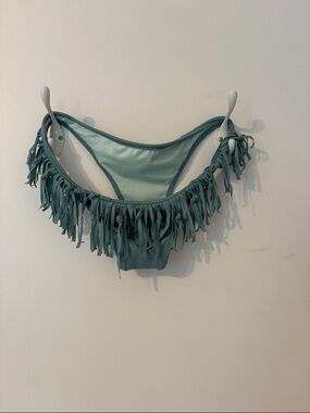 Victoria's Secret Teal Fringe Bikini Bottoms